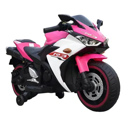 Moto Elétrica Infantil R3 12 Volts Led Cor Rosa 110v/220v - Toys Import MN24007 em Oferta na Shopee