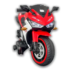Moto Elétrica Infantil R3 12 Volts Led Cor Vermelho 110v/220v - Toys Import Mn24005