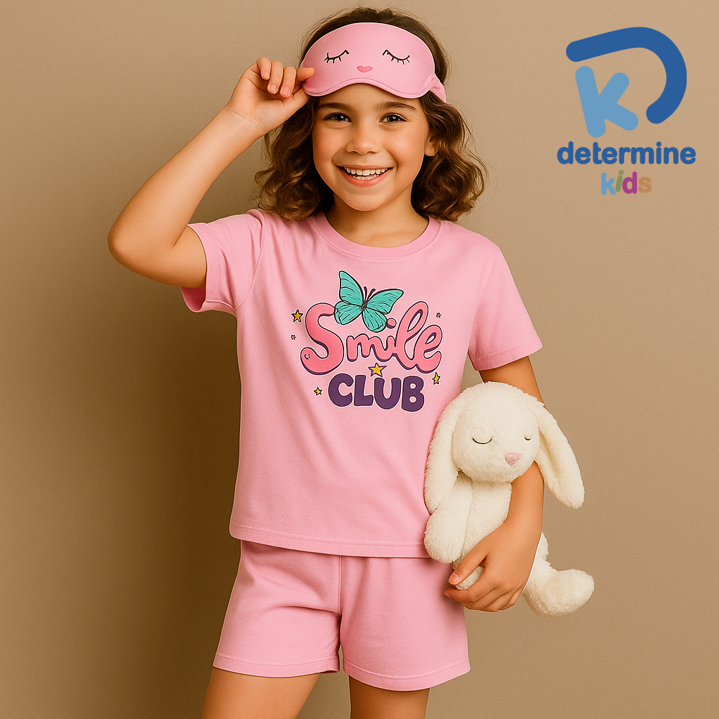 Conjunto Sortido Pijama Infantil Menina 1 Camiseta + 1 Short Roupa Infantil Menina Verão