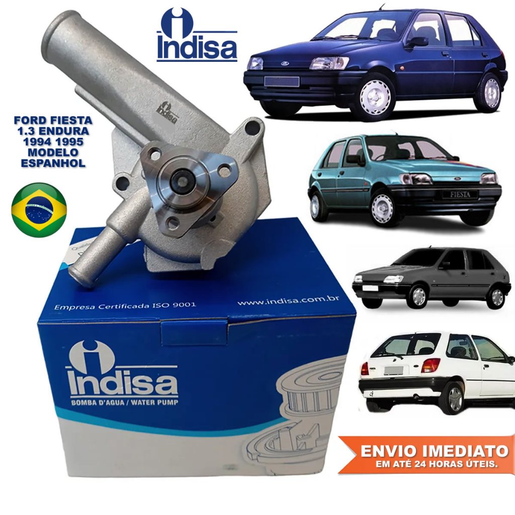 Bomba Agua Ford Fiesta Importado Espanhol 1994 1995 Endura 1.3 Original INDISA Novo com NF Garantia em Oferta na Shopee