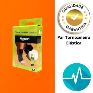 Par Tornozeleira Elástica Protetor Tornozelo Esporte Mercur em Oferta na Shopee