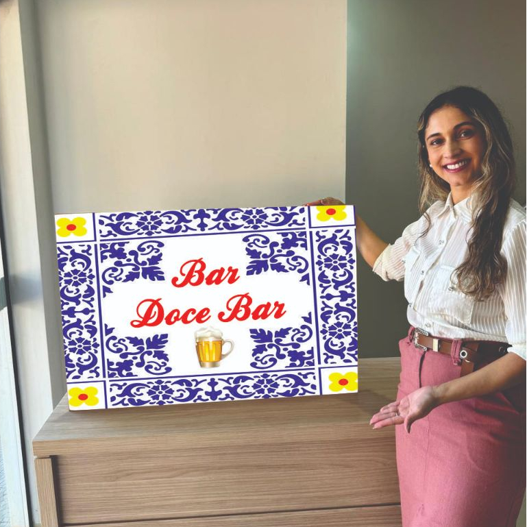 Quadro Decorativo 1 Peça Bar Doce Bar Frase Buteco