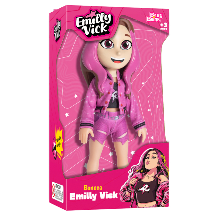 Boneca Emily Vick Baby Brink Articulada 27cm Linha Dos Rosa Brinquedo Original Meninas em Oferta na Shopee