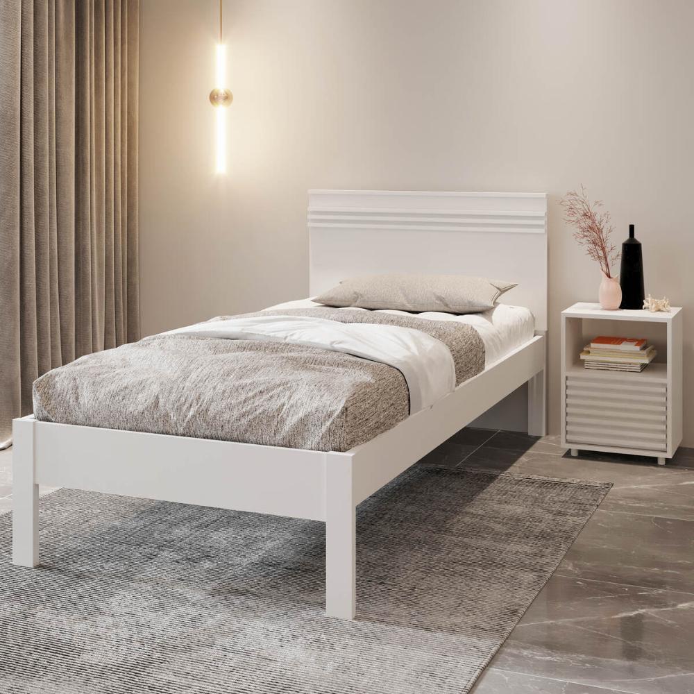 Cama de Solteiro para Colchão 88 x 188cm Multimóveis VCR35014 em Oferta na Shopee