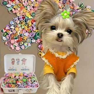 Kit Elásticos de Cabelo para Pets (com caixinha fofa)
