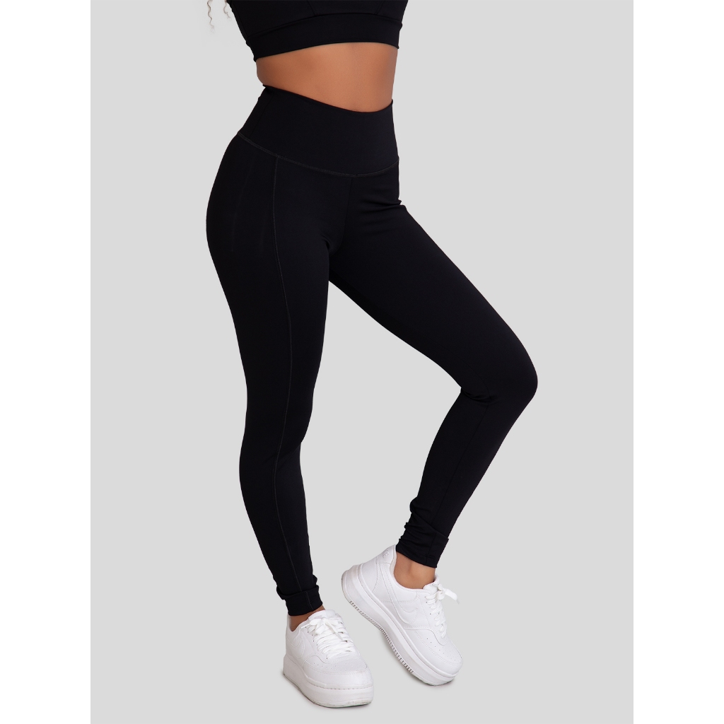 Calça Legging Feminina de Poliamida com Coberturas Moda Fitness Feminina em Oferta na Shopee