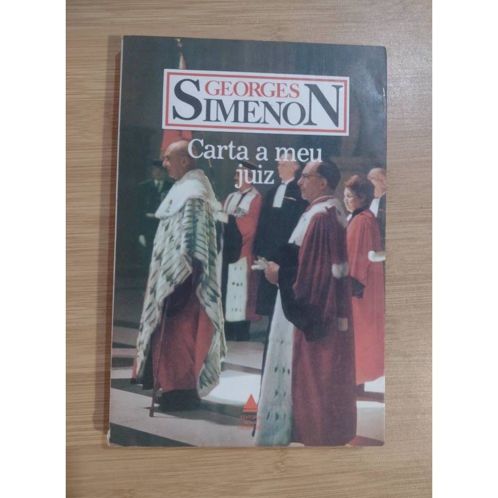 carta a meu juiz de Georges Simenon nova fronteira 1983 livro