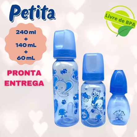 KIT MAMADEIRA COLOR - 3 UNIDADES - 60ML - 140ML - 240ML