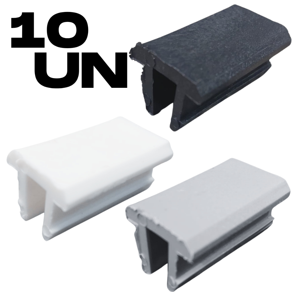 Batedores Limitador P/ Janelas E Portas De Vidro click 10 peças em Oferta na Shopee