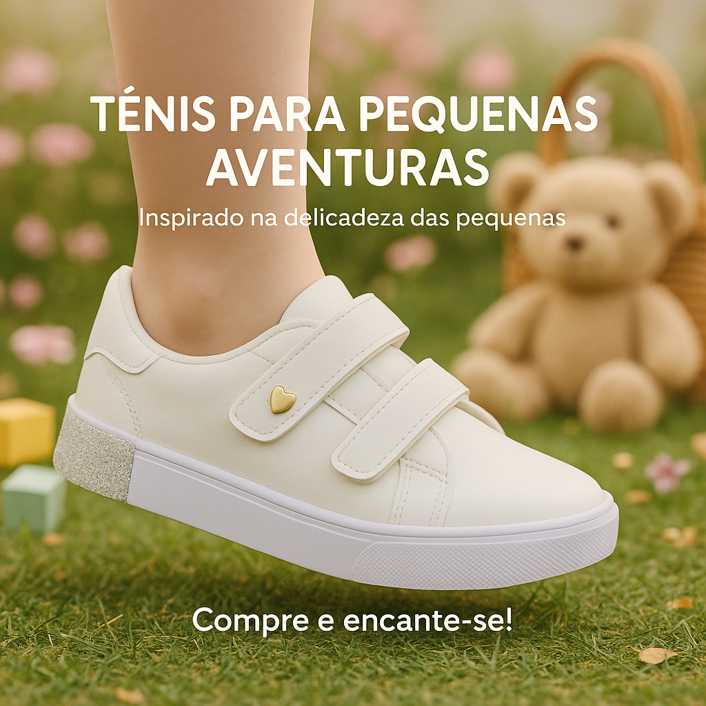 Tênis Infantil Feminino Escolar Velcro Prático e Conforto do 25 ao 36 Frete Grátis