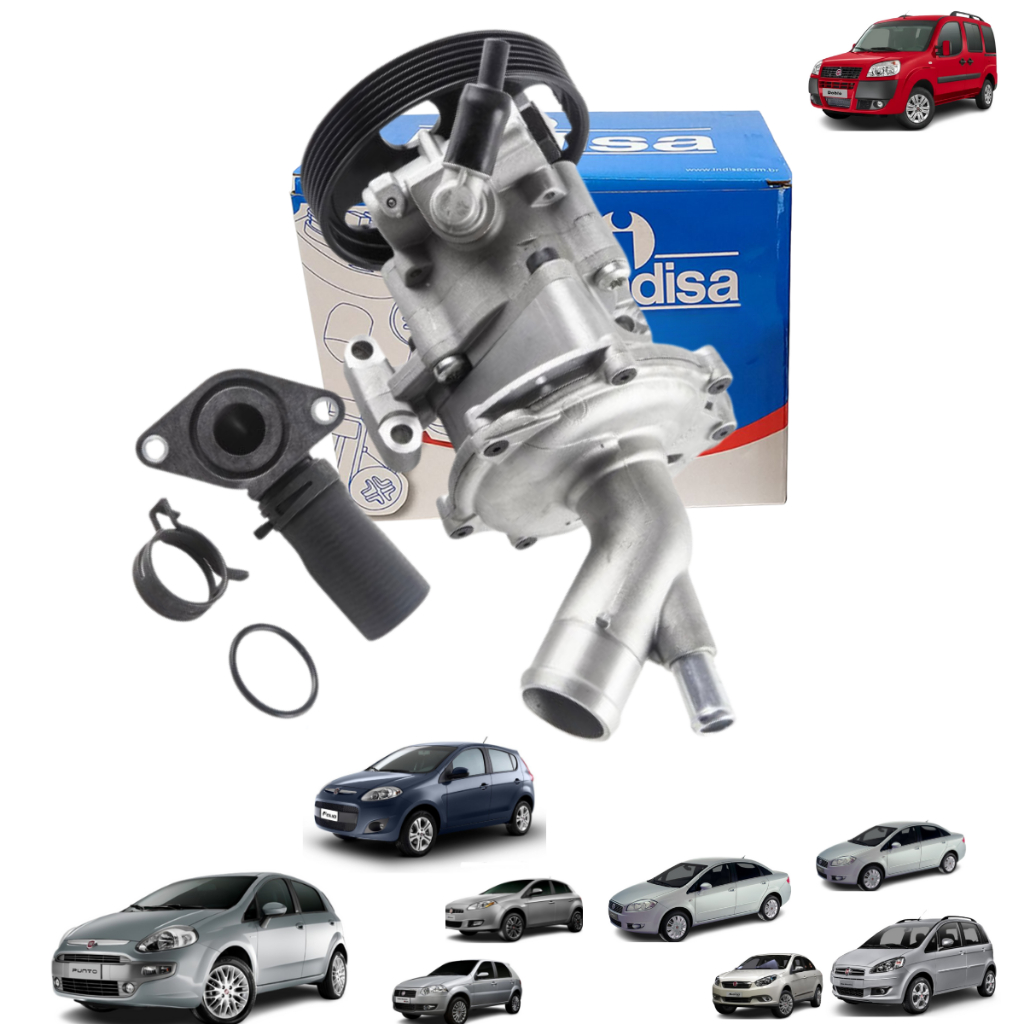 Bomba D´Água Para Veículos Fiat: Bravo Doblo 1.8 Grand Siena 1.6 Idea 1.8/1.8 Linea 1.8 Palio Punto 1.6/1.8 e Siena 1.6 em Oferta na Shopee