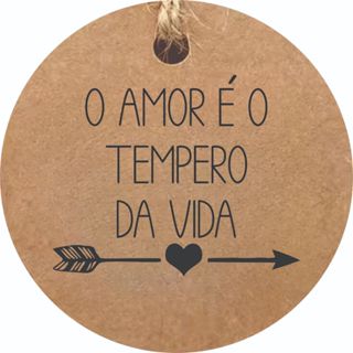 Tag de Papel Kraft Lembrancinha de Casamento Chá de Panela | Casa Nova | O Amor é o Tempero da Vida. em Oferta na Shopee