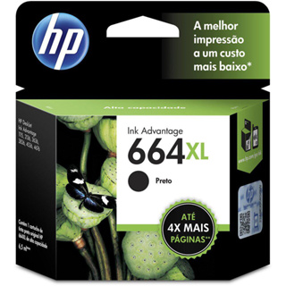 Cartucho de Tinta HP 664XL Preto Original  4535, 4675, 3835, 1115, 2135, 3635, 26 em Oferta na Shopee