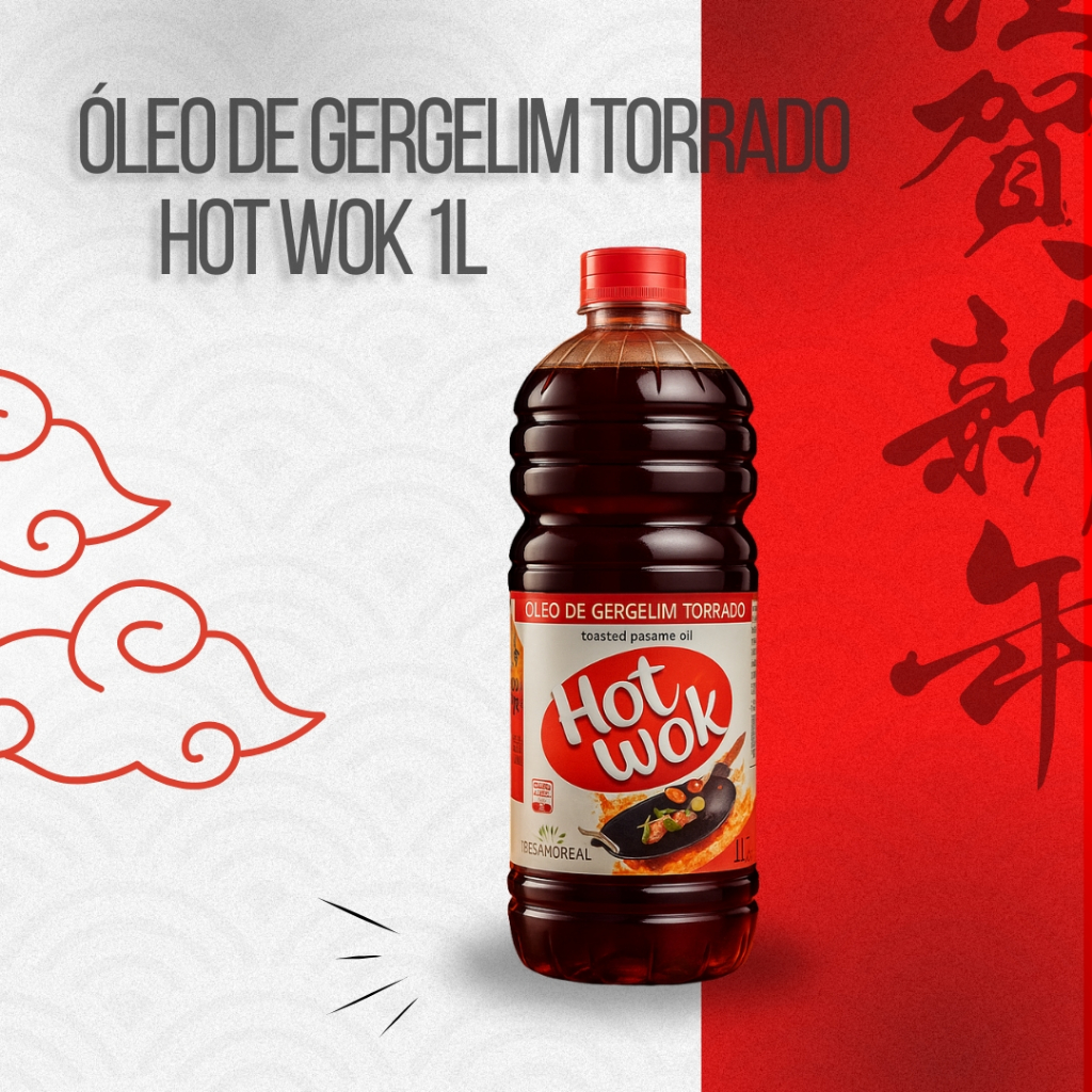 Óleo de Gergelim Torrado Hot Wok 1L