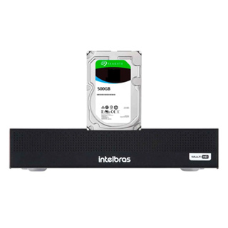 Dvr gravador 8 canais mhdx Full hd intelbras + hd 500GB em Oferta na Shopee