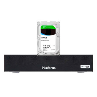 Dvr gravador 8 canais mhdx Full hd intelbras + hd 500GB