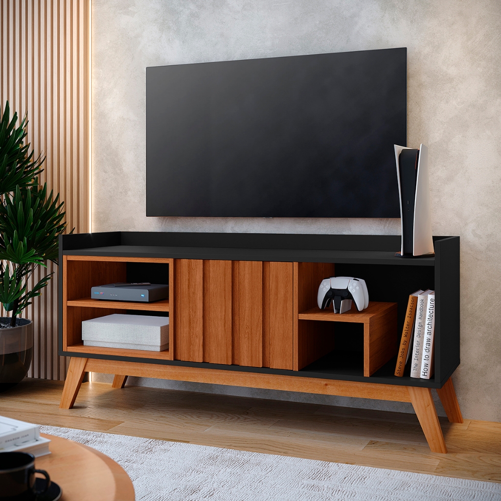 Rack Estante Smolt 1 Porta para TV até 50 polegadas