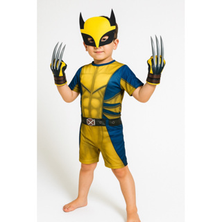Fantasia Wolverine Infantil Com Máscara e Garras em Oferta na Shopee