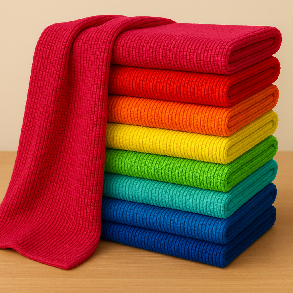 Kit 10 Panos de Microfibra 50x70 Para Limpeza Multiuso Toalha Alta Absorção