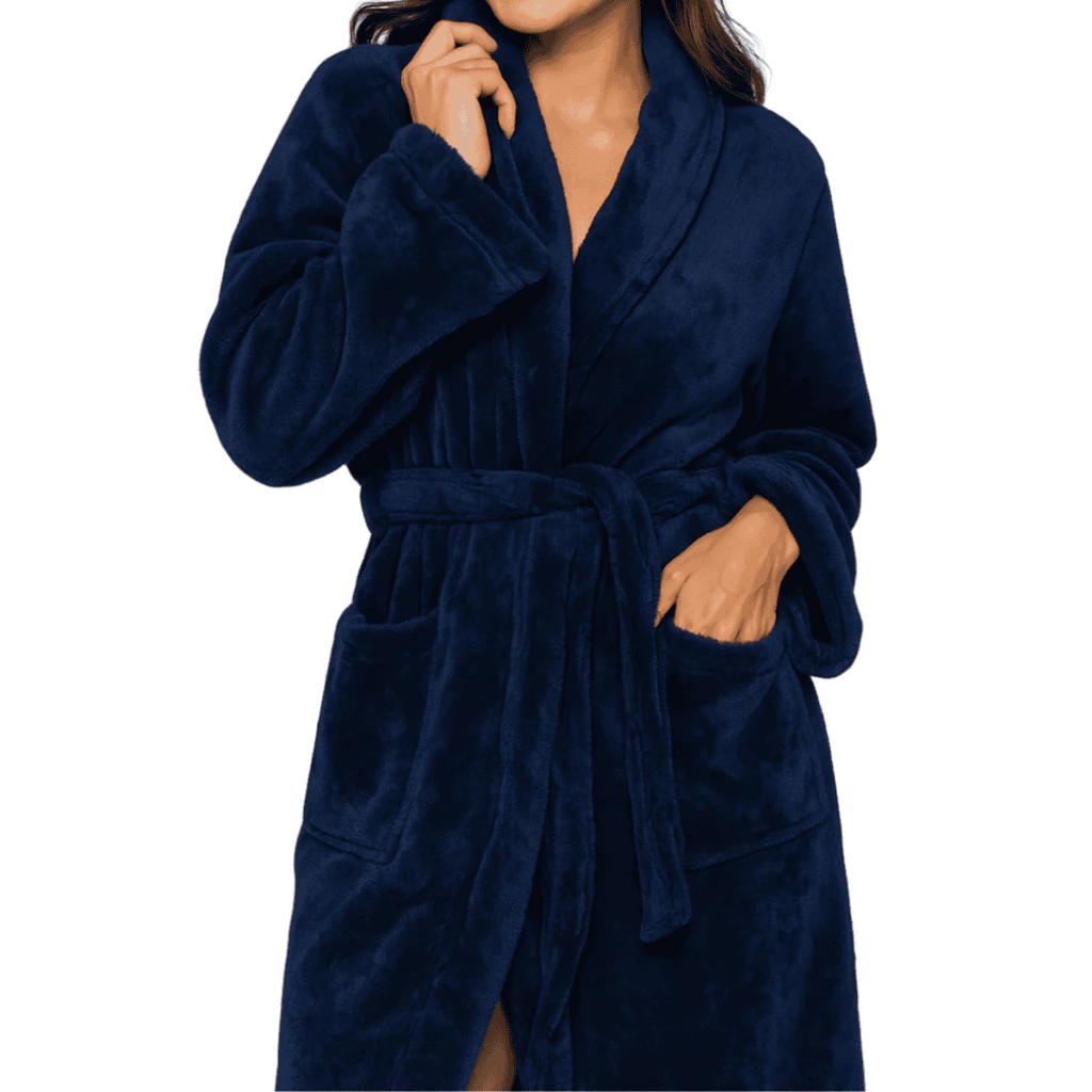 Roupão Plush Aveludado P, M, G e GG Microfibra Com Faixa E Bolso Inverno — imagem 1