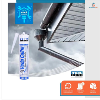 Veda Calha Coifas Rufos Tekbond Alumínio Cinza 280g Uso Profissional Excelente Qualidade em Oferta na Shopee