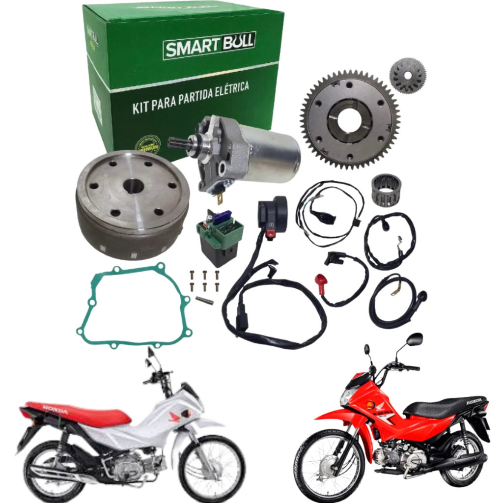 Kit Para Partida Eletrica Honda Pop 110 Smart Fox