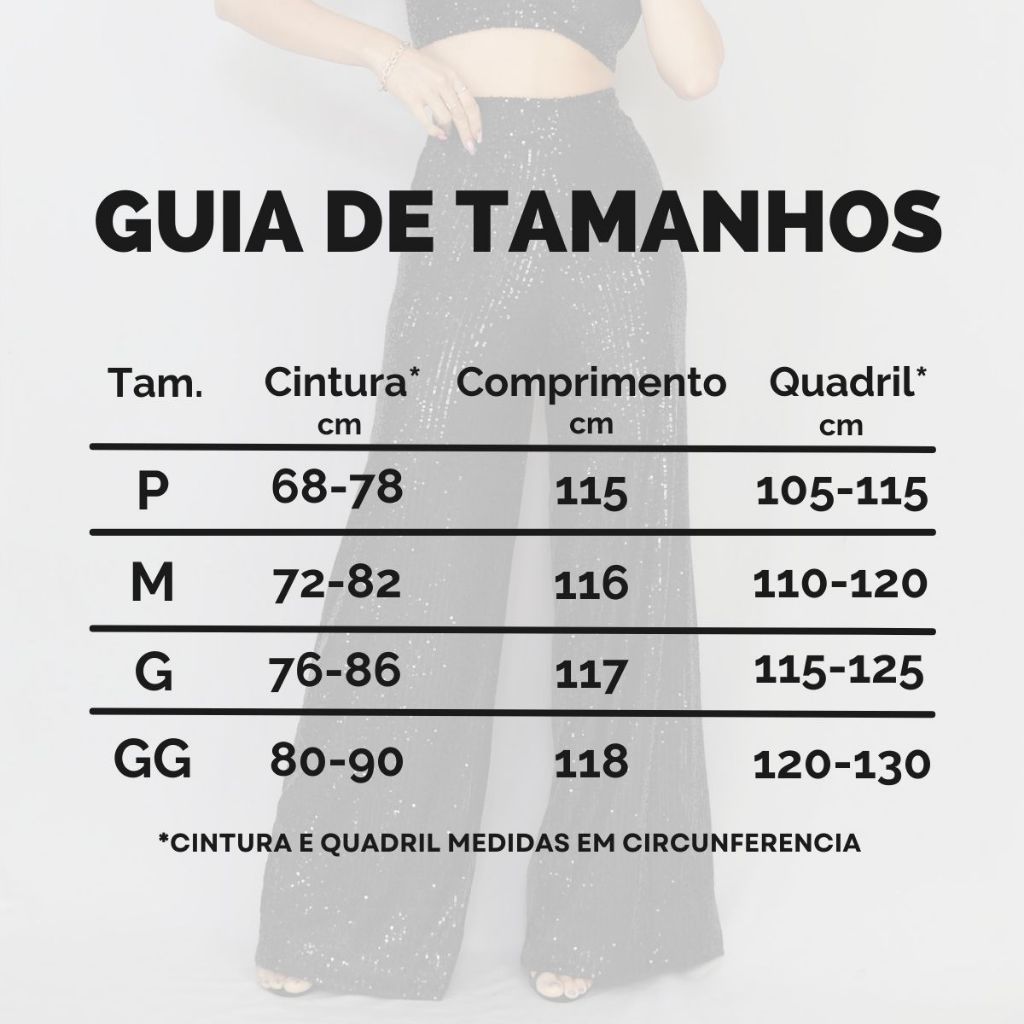 Calça Pantalona em Paete Brilho Luxo Tuda Forrada ate a barra Forma Grande Moda Festa — imagem 2 de 2