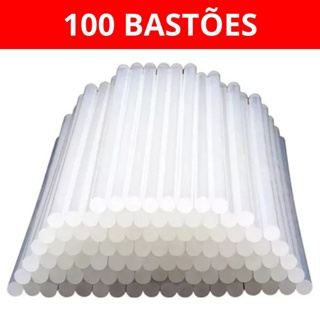 Bastão de Cola Quente Fino 7mm Refil com 10/20/40/100 Unidades Tubo para Pistola Cola Quente Pequena em Oferta na Shopee