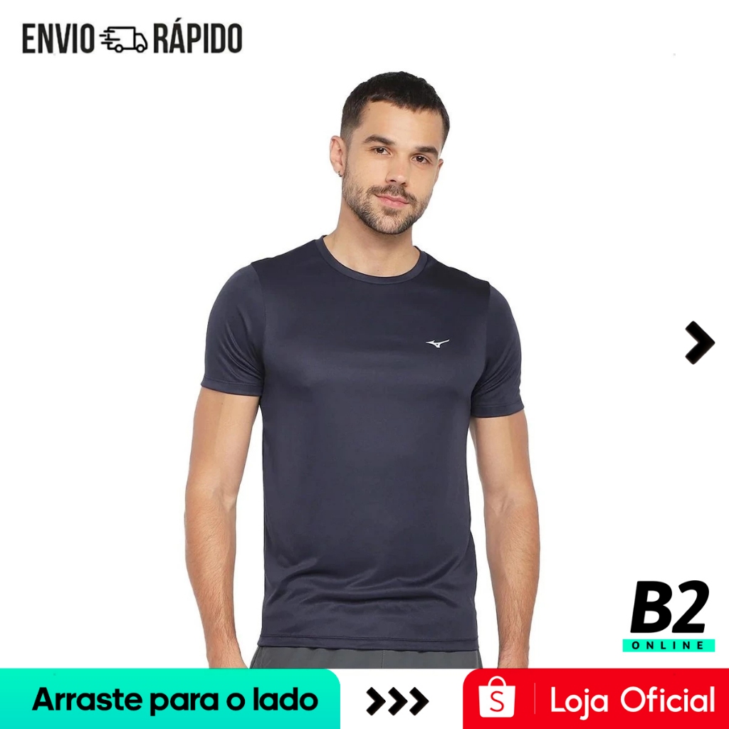 Camiseta Mizuno Treino Run Spark 2 Masculina 100% Original Com Nota Fiscal e Garantia
