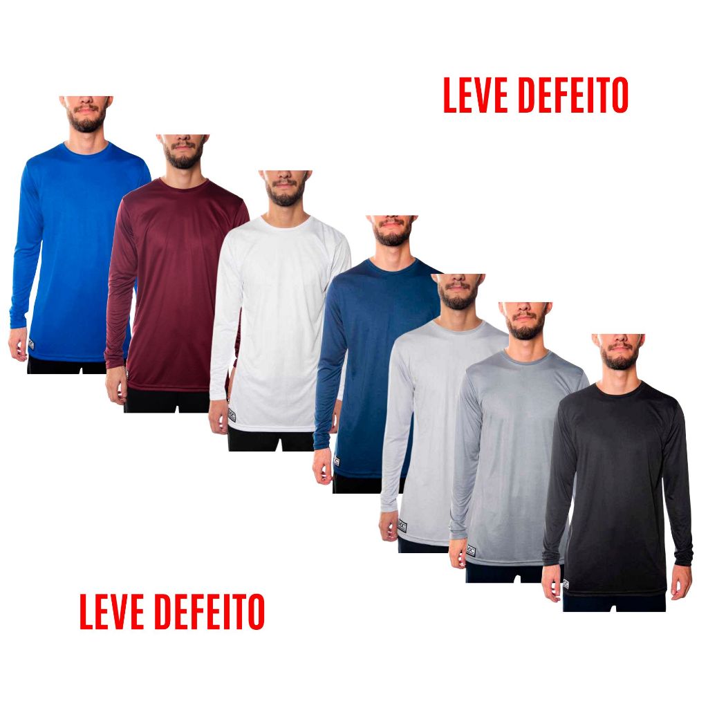 Camiseta Masculina Proteção UV Térmica Leve Defeito Segunda Linha MXC BRASIL