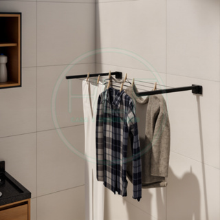Varal De Parede Retrátil Dobrável Aço Reforçado 20 Metro Reforçado Lavanderia Apartamento Casa Roupa em Oferta na Shopee