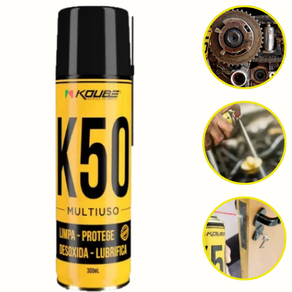 K50 Multiuso Koube Oleo Desengripante Lubrificante Wd K50 Limpa Protege Desoxida Lubrifica
