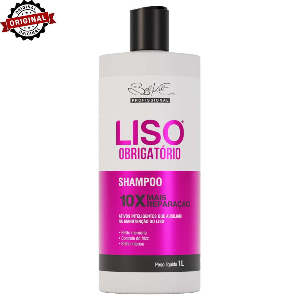 Shampoo Profissional Liso Obrigatório 1l | Hidratação e Reconstrução — R$ 23,90 em Shopee, 28% OFF