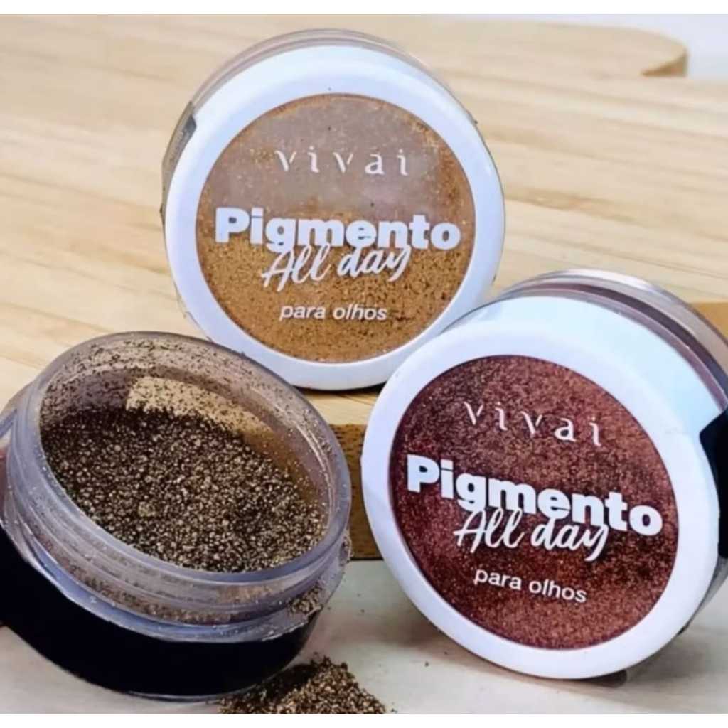 Pigmento Iluminador All Day Vivai #Maquiagem #Olhos #Brilho #Make