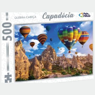 Brinquedo Quebra-Cabeça Capadócia 500 Peças 54cm x 37cm em Oferta na Shopee