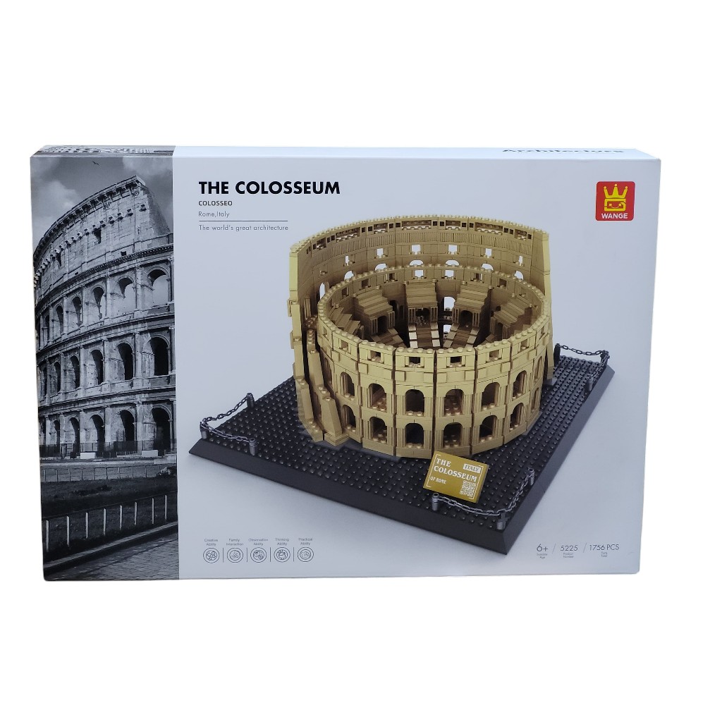 Bloco de Montar Edifício O Coliseu de Roma Com 1756 peças - Toys Import J24061622 em Oferta na Shopee