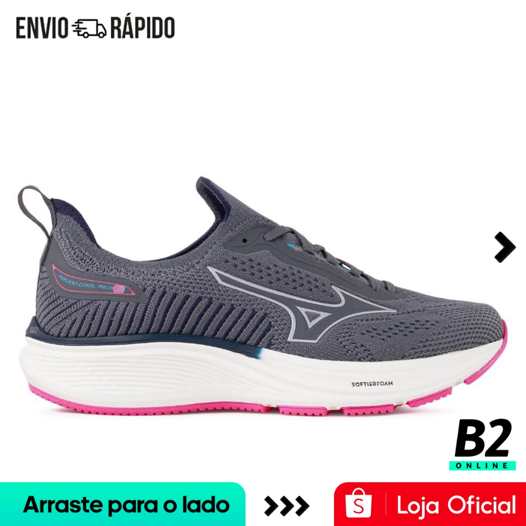 Tênis Mizuno Cool Ride 3 Feminino Original Com Nota Fiscal e Garantia em Oferta na Shopee