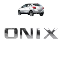 Emblema Adesivo ONIX Onix 2013 a 2019 Cromado ou Preto