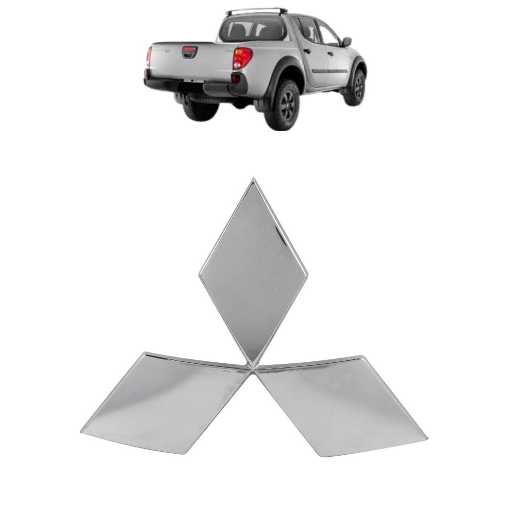 Emblema Porta Mala L200 Triton 2007 a 2016 Logo Mitsubishi