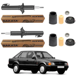 PAR AMORTECEDOR DIANTEIRO ESCORT 84 A 96 ORIGINAL NAKATA + KITS