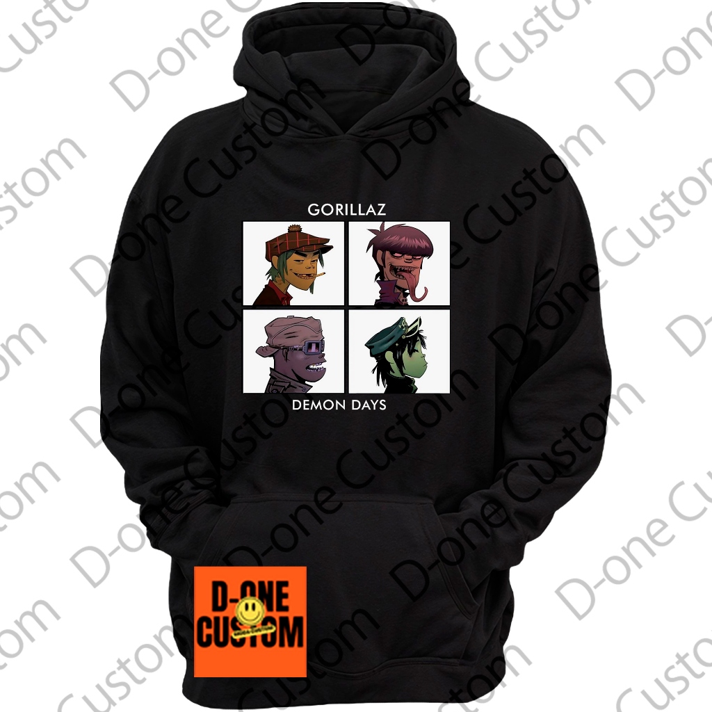 Moletom Blusa de Frio Gorillaz Álbum Hip-Hop Eletrônica Rap Confortável Estampado Musica Banda