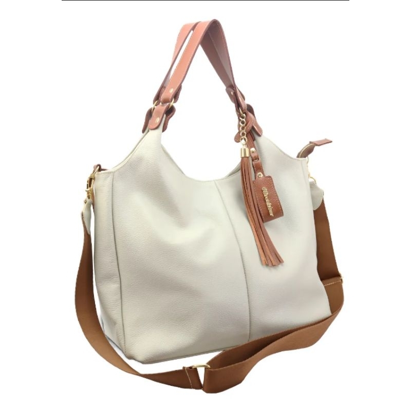 Bolsa sacola feminina luxo Oliver Mour em couro legítimo