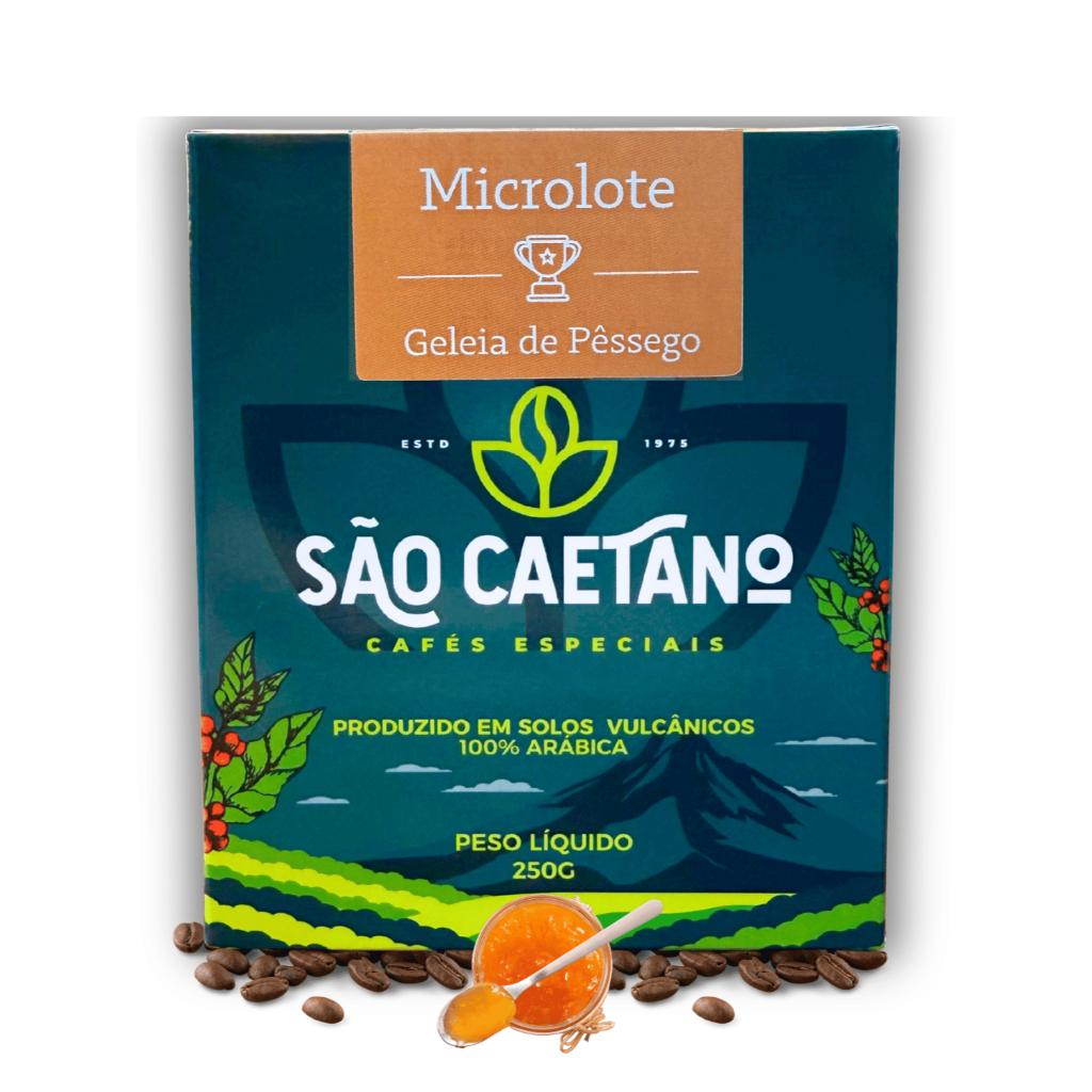 Café Especial Pêssego Microlote São Caetano em Grãos 250G Torra Média em Oferta na Shopee