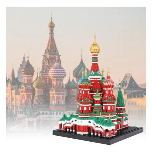 Detalhes do Bloco de Montar Catedral Ascendente de São Basílio Moscou Com 3213 peças - Toys Import J24061624