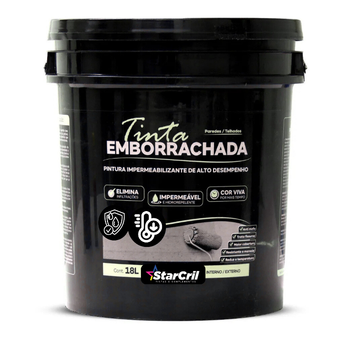 Tinta Manta Emborrachada 18KG Cores Diversas Lavável Impermeabilizante Flexível em Oferta na Shopee