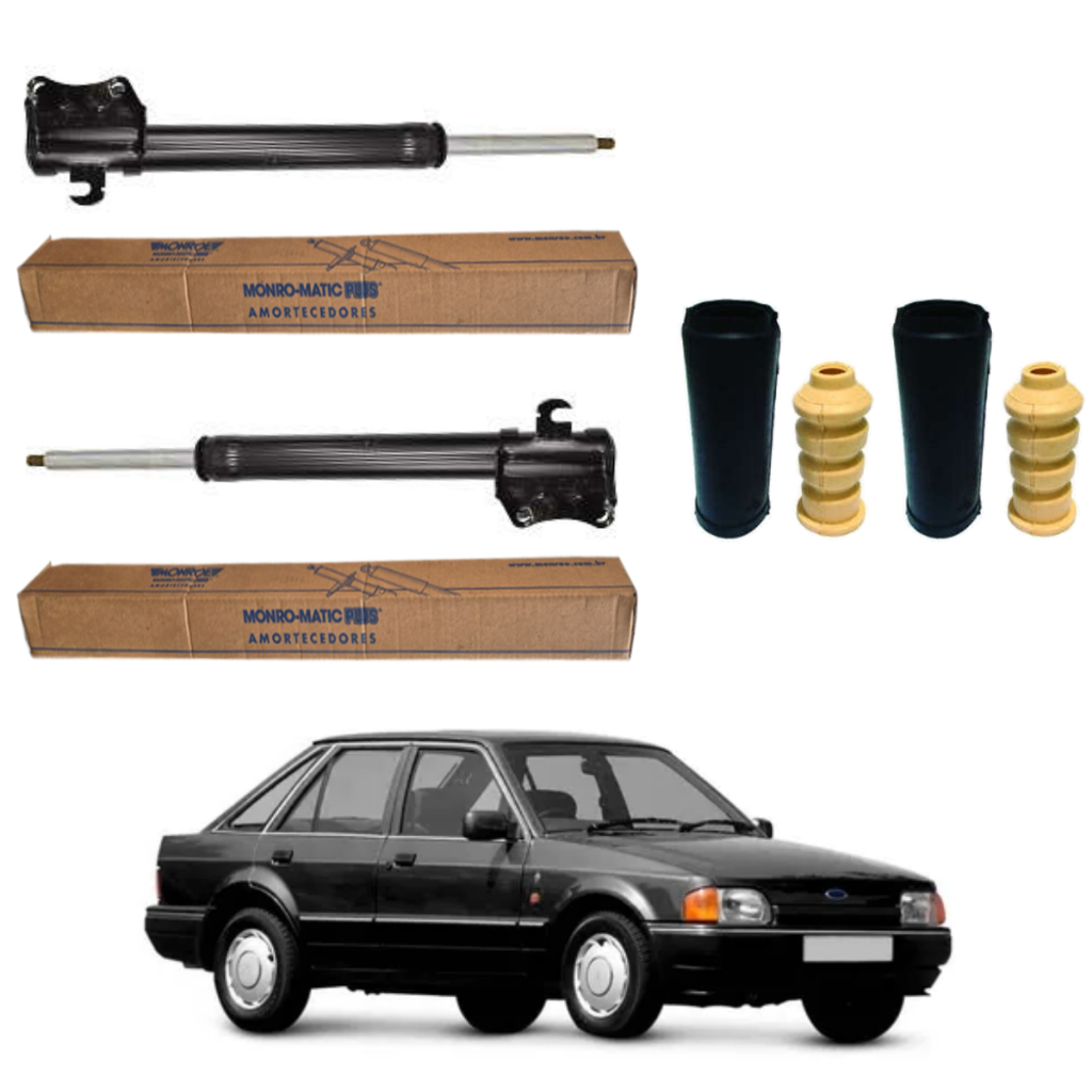 PAR AMORTECEDOR TRASEIRO ESCORT 84 A 96 ORIGINAL MONROE + KITS