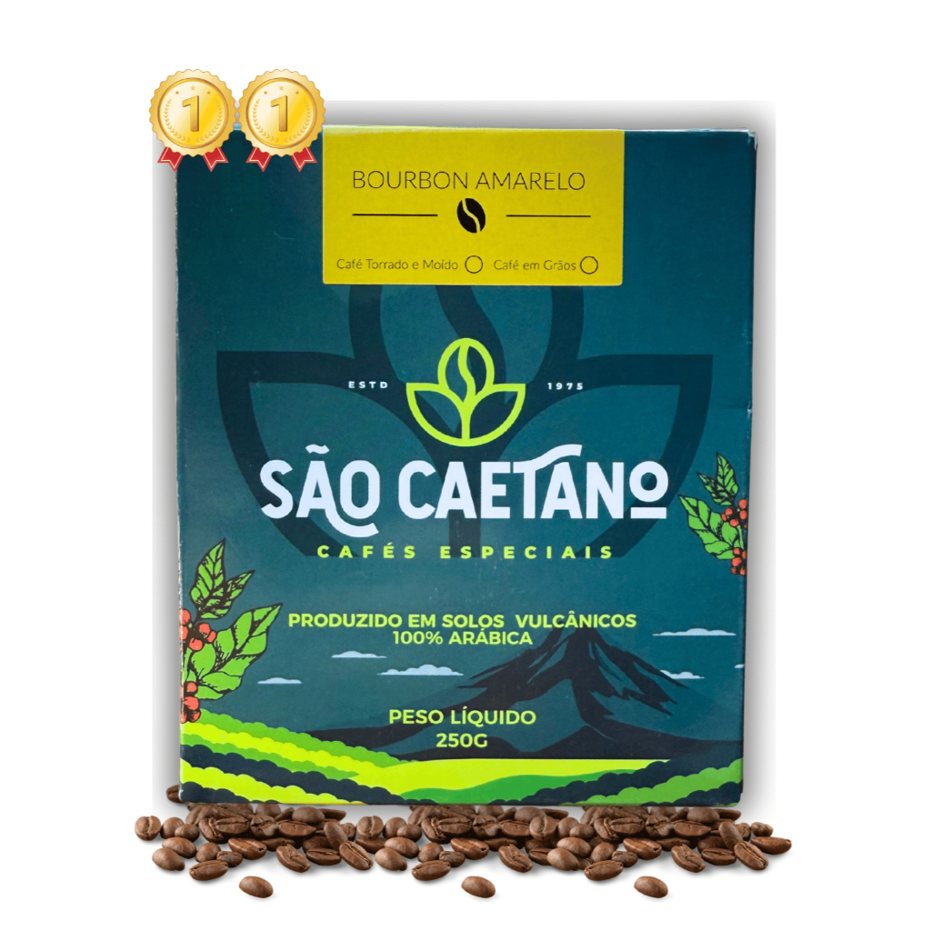 Café Especial Bourbon Amarelo Microlote São Caetano em Grãos 250G Torra Média