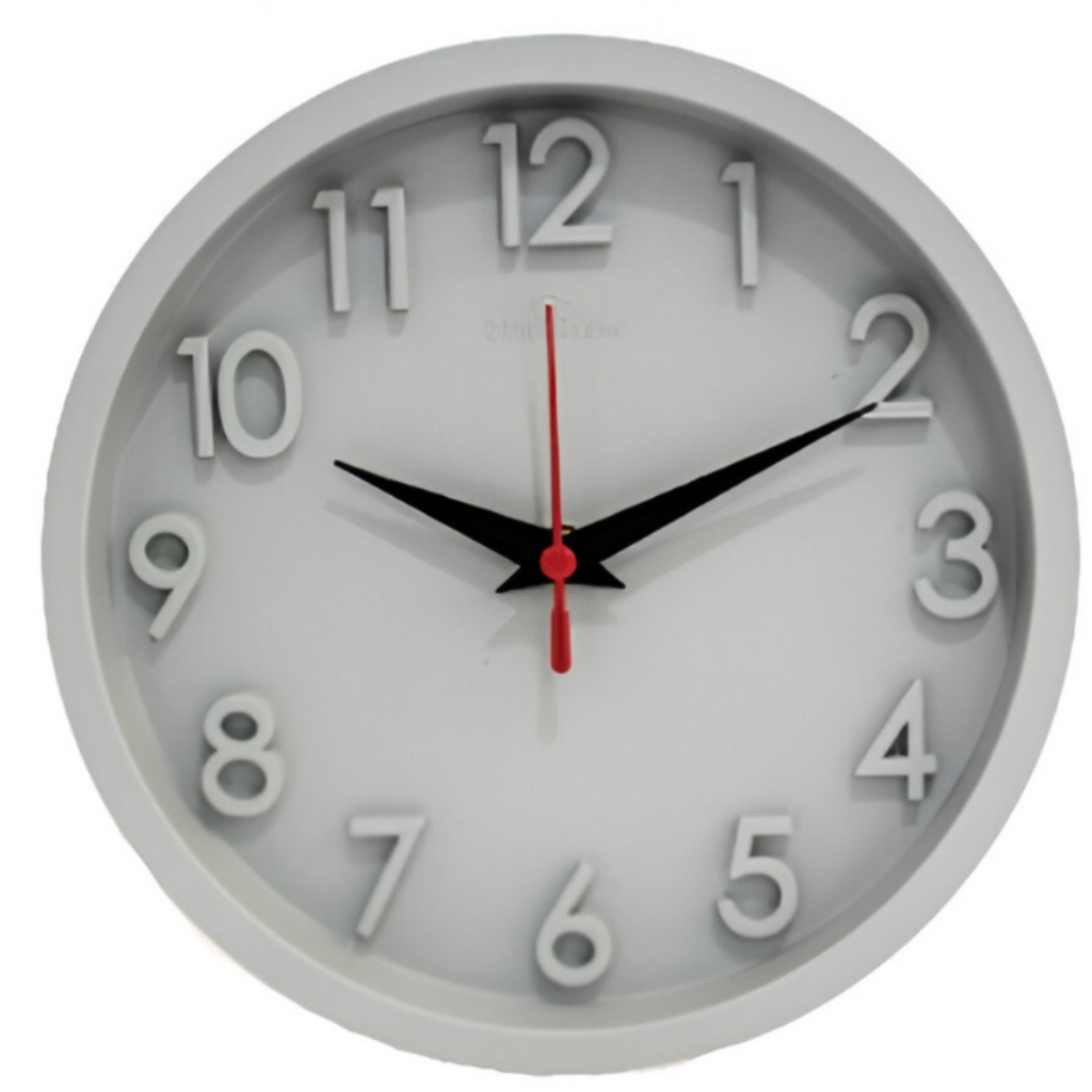 Relogio de Parede 3D Sigma Cinza Plashome Escritório Cozinha Sala Com Mecanismo Silencioso em Oferta na Shopee