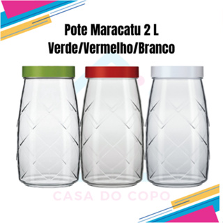 Pote de Vidro/Porta Mantimentos com Tampa 2L Unidade - Maracatu Sempre Nadir em Oferta na Shopee