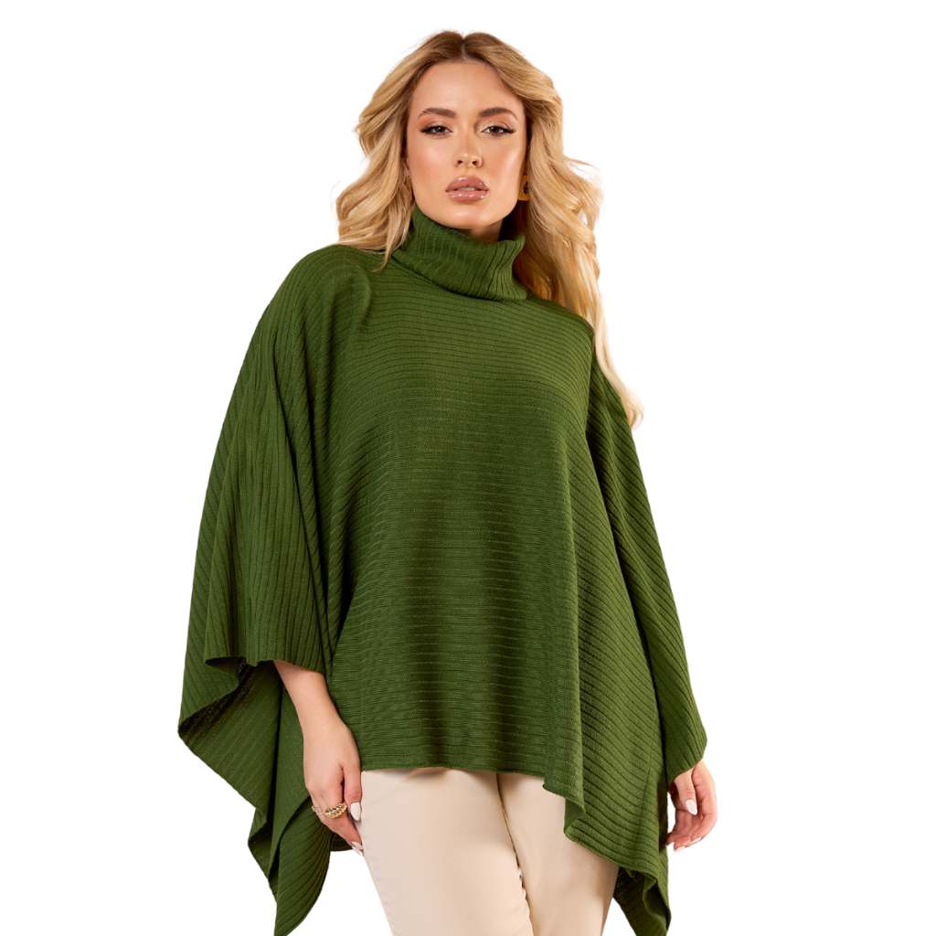 Poncho Blusa Tricô Inverno Estilo Pala Gaúcha Plus Size Tricot